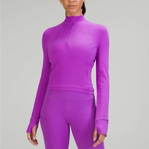 Lululemon Its Rulu Run Cropped Half Zip
